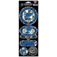 WinCraft NHL St. Louis Blues Prismatic Decal, 4" x 11"