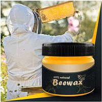 Natural Wood Seasoning Beewax,All- Purpose Beeswax Paste Polish for Wood & Furniture Finish & Polish and Wood Floor Cleaner for Furniture to Beautify & Protect, No Build-Up (85g)
