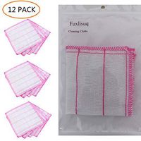 Fuxlisuq Kitchen Dish Cloth & Super Absorbent Rags & Eco-Friendly Cleaning Cloth,10x10 Inch,12-Pack