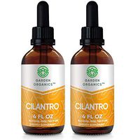 Garden Organics - Cilantro Alcohol-Free Extract, Organic Cilantro (Coriandrum Sativum) Dried Leaf (2x4 Fl Oz)