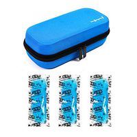Insulin Cooler Travel Case for Diabetic Medicate Organizer Insulated Cooling bag with 3 ice packs Oxford fiber waterproo blue