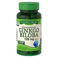 Nature's Truth Standardized Extract Ginkgo Biloba 120 mg Plus Quick Release Capsules - 100 ct, Pack of 2
