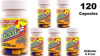 Stacker 2 Fat Burner Capsules 20ct (Lot of 6 X Bottles) = 120 Capsules