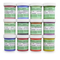 Amaco Velvet Underglaze Set 4 - Set of 12 Colors - 2 Oz. Jars