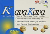 (6 Packs) kava kava Muscle Relaxant and Sleep aid 500 Milligram by GSL Technology