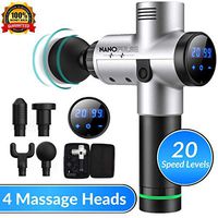 Massage Gun, Deep Tissue Percussion Muscle Massager, Athletes Massage Device, Quiet Rapid Release Percussion Therapy, 20 Speed LCD Touch Control Pro Portable Handheld 24 Volt Long-Lasting Battery
