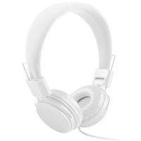 JonerytimeAdjustable Foldable Kid Wired Headband Earphone Headphones Mic Stereo Bass (White)