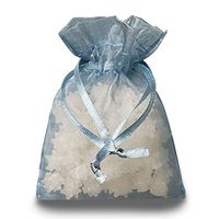 Smoke Blue Organza Bags | Quantity: 30 | Width: 3"
