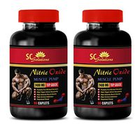 Muscle Building Pills - Nitric Oxide Muscle Pump 2400Mg - Nitric Oxide pre Workout - 2 Bottles 180 Capsules