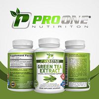 ProOne Nutrition Green Tea Extract Supplement with EGCG for Weight Loss - Antioxidant Blend for Healthy Heart Metabolism and Beauty - Formula for Improved Focus and Energy – 60 500 mg Capsules