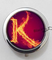 BlackKey Letter K 3-Compartment Decorative Pocket Gift Box Case Organizer for Pill, Color 1 -1385