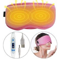 ARRIS Electric USB Heated Eye Mask with 5 Temperature Control Warm Therapeutic Treatment for Relieving Insomnia, Dry Eye, Blepharitis, Meibomian Gland Disease Pink