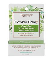 Quantum Health Canker Care+ Oral Gel Pain Reliever, Natural Pain Relief Ingredients Including Menthol, Mint, & Castor Oil, 9.7 mL