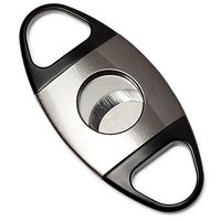 CiTree Cigar Cutter Stainless Steel, Double Blade Guillotine Scissors in Gift Box (Silver)
