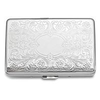Silver-Tone Cigarette/Card Case