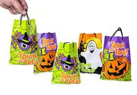 GIFTEXPRESS Pack of 48, 5.5"X7.5" Halloween Drawstring Goody Bags for Halloween Treat Bags, Halloween Candy Bags Halloween Party Favor Party Supplies
