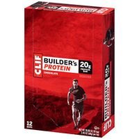 CLIF BUILDERS - Protein Bars - Chocolate - 20g Protein (2.4 Ounce, 12 Count) (Now Gluten Free)
