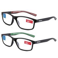 Computer Reading Glasses Blue Light Blocking Glasses Women Men 2 Pack(red and green, 3.0)