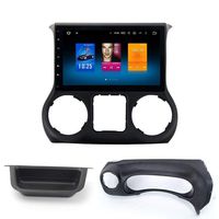 Dasaita 10.2 inch Large Screen One Din Car Stereo For Jeep Wrangler 2011 2012 2013 2014 GPS Naviation with 4G Ram 32G Rom OCTA-Core Chip With Blutooth Wifi Audio 8G Meomery Card Gift