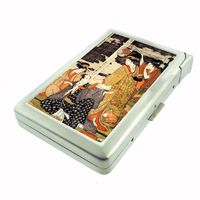 Japan Woodblock Artist Geisha Double-Sided Cigarette Case with lighter, ID Holder, and Wallet D-069