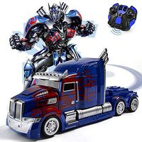 Mopoq Remote Control Car Man One-Click Deformation Voice Control Induction Robot Model Boy Toy Transformers Children Gift