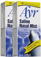 Pack of 3 Ayr Saline Nasal Mist 50 Milliliter each