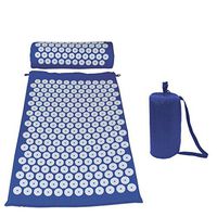 Luonita Fit Acupressure Mat and Pillow Set for Back and Neck Pain Relief and Muscle Relaxation Relieves Stress, Back, Neck, and Sciatic Pain