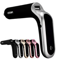 Bluetooth FM Transmitter for Car USB Car Phone Charger Make Calls Hands Free and Stream Music for Android iOS iPhone Samsung Cell Phone AUTO ON/Off with Noise Cancelling Mic 62377 (Silver)