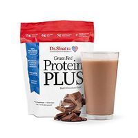 Dr. Sinatra’s Grass Fed Protein Plus Delivers 15 Grams of 100% New Zealand Grass-Fed, Non-GMO, Hormone-Free Protein Plus Fiber, Healthy Fats, Digestive Enzymes. Chocolate (12-Day Supply)