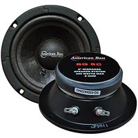 American Bass 5 Inch Midrange Sealed Basket Speaker Black 200W Max