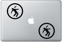 Warning Green Day ArcDecals78601313 Set Of Two (2x) , Decal , Sticker , Laptop , Ipad , Car , Truck