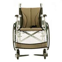 ChenCheng Wheelchair Titanium Alloy Lightweight Folding Portable Large Size Solid Rear Wheel Travel Ultra Light Elderly Scooter Medical Supplies