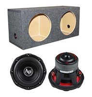 Audiopipe TXX-BD3-10 10" 2800W Car Audio Subwoofers (Pair) + Dual Sealed Sub Box