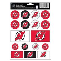 WinCraft NHL New Jersey Devils Vinyl Sticker Sheet, 5" x 7"