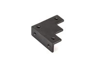 Richelieu Hardware - BP954278900 - Traditional - Decorative Corner Bracket for Barn Door - 9542 - Forged Iron Matte Black Finish