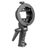 MekingStudio S-Type Speedlite Bracket Holder Bowens Mount Holder with Handle for Photo Flash Snoot Softbox Beauty Dish Reflector Umbrella