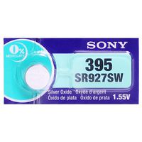 Sony 395 (SR927SW) 1.55V Silver Oxide 0%Hg Mercury Free Watch Battery (2 Batteries)
