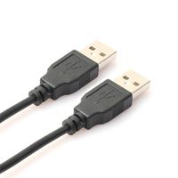 MChoice 0.8M USB 2.0 Type A Male to A Male Cable Black