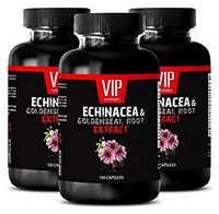 Metabolism Accelerator - Echinacea & Goldenseal Root 300MG - Immune Vitamins for Adults - 3 Bottles (300 Capsules)