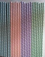 EASTER HOLIDAY VALUE PACK * Pastel Swiss Dot Vintage Paper Straws* 100 ct. - Twilight Parties