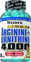Weider Arginine Plus Ornithine 4000 - Pack of 180 Capsules by Weider