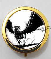 BlackKey Animal Horse 3-Compartment Decorative Pocket Gift Box Case Organizer for Pill, Color 2 -1831