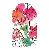Caspari Abstract Floral Paper Guest Towel Napkins, Two Packs of 15