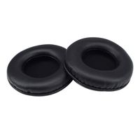 Sdoveb Round Comfy Earpads Protector High-Density Foam Ear Pads Fit for Philip-s SHP8000 SHP1900 AKG K935 Headphones (Black)