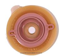 Assura Non-Convex Standard Wear Skin Barrier Flange with Belt Tabs-Pre-Cut: 1 3/16" (30 mm) Color Code: Red - UOM = Box of 5