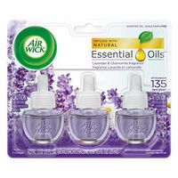 Air Wick Scented Oil Air Freshener, Lavender and Chamomile Scent, Triple Refills, 0.67 oz (Pack of 8)