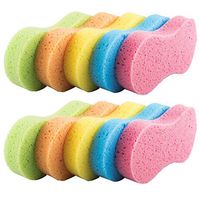 Kingopt 10 Pack Car Wash Sponges Multi-Functional Sponge Multi-Color Cleaning Sponges with Vacuum Compressed Packing