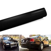 JoyShopping Stretchable Glossy Vinyl Film Protective Car Vinyl Wrap Stickers with Air Release Car Styling Accessories Black CN -