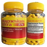Cloruro de Magnesio Magnesium Chloride 140 Capsules high Absorption with Magnesium Citrate & Magnesium Oxide