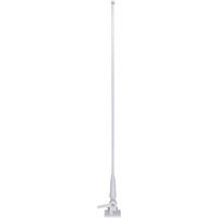 TRAM(R) 1614 46" VHF 3 Dbd Gain Marine Antenna with Cable Built-in to Ratchet Mount, Silver